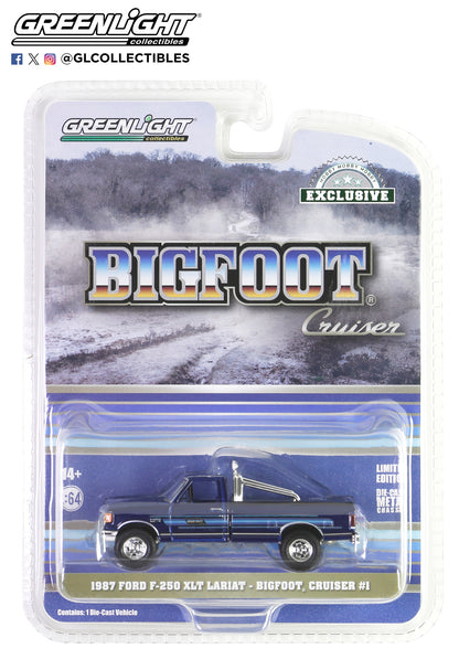 1:64 1987 Ford F-250 XLT Lariat - Bigfoot Cruiser #1 - Ford, Scherer Truck Equipment and Bigfoot 4x4 Collaboration (Only 300 Produced) (Hobby Exclusive)